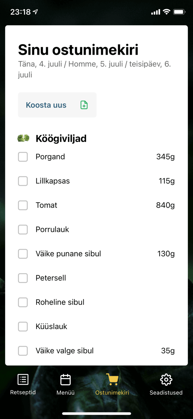 Mugav ostunimekiri