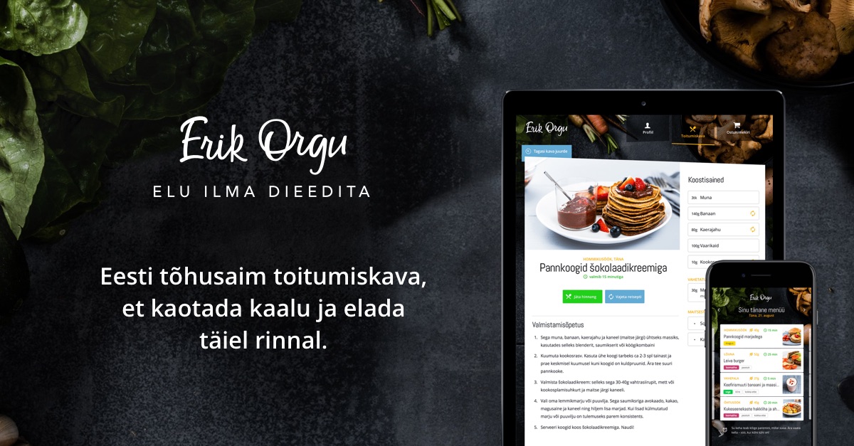 Erik Orgu – elu ilma dieedita